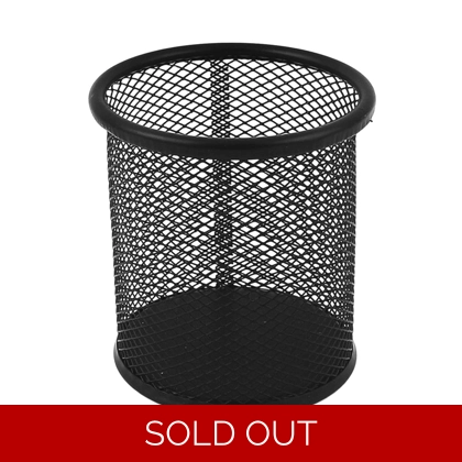 Pen Holder Metal mesh black